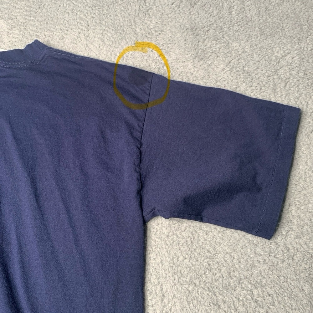 VTG 90's Georgetown Hoyas College Basketball T Shirt Sz L Made USA Single Stitch - Picture 10 of 10